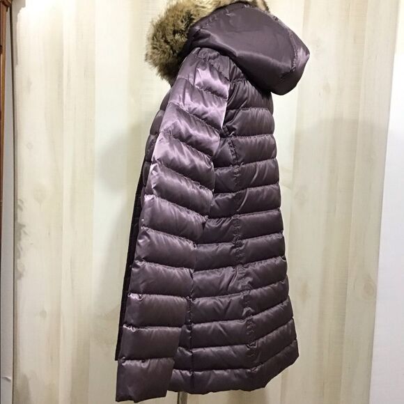 UTEX Canada Down Puffer Coat Faux Fur Trimmed Hoodie Size Large - Picture 8 of 16